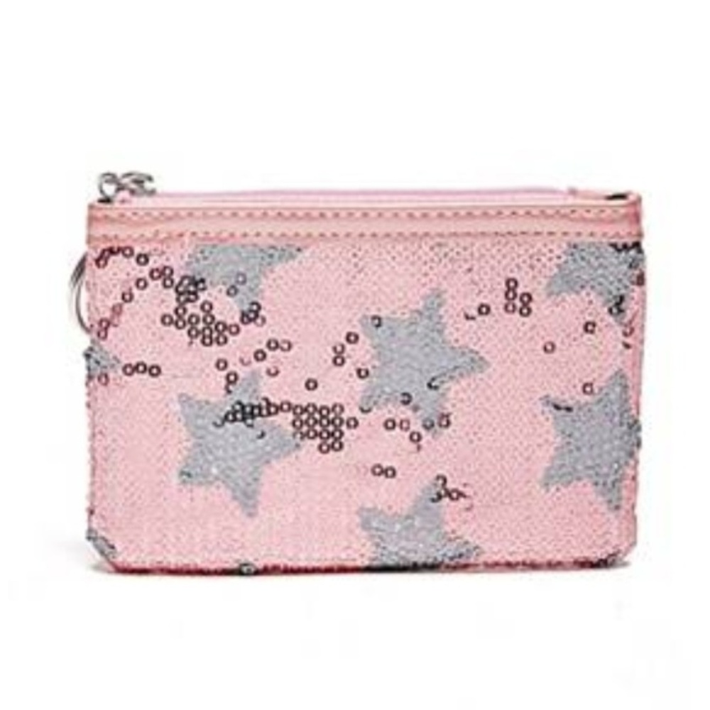 Guess Sequin Coin Purse Keychain
